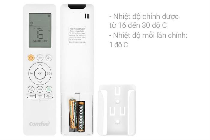 Điều Hoà Comfee Inverter 12.000BTU 1 Chiều CFS-13VCB1